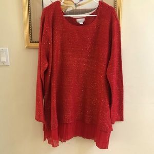 Red women’s red Sweater size 3X
